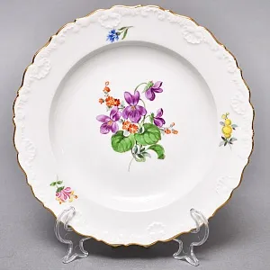 Чайный набор «Мейсенский букет» на 6 персон, Фарфор MEISSEN Германия, 1924 - 1934 годы. 