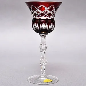 «Рубиновый Хрусталь» - Бокал для Вина «Barthmann» DOROTHEENHUTTE Германия -50 гг.