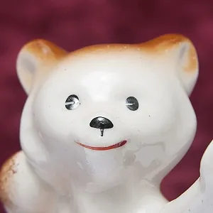 Коллекционный Триптих - Фарфоровые Статуэтки «Мишки - Олимпийцы», СССР Полонне ЗХК. 