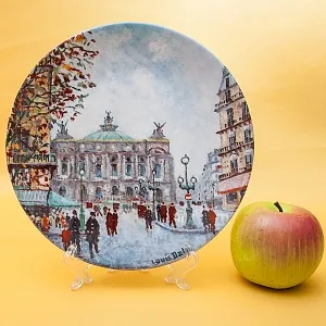  Коллекционная Тарелка «Париж - ГРАНД ОПЕРА» Фарфор, Лимож, Limoges, Франция.