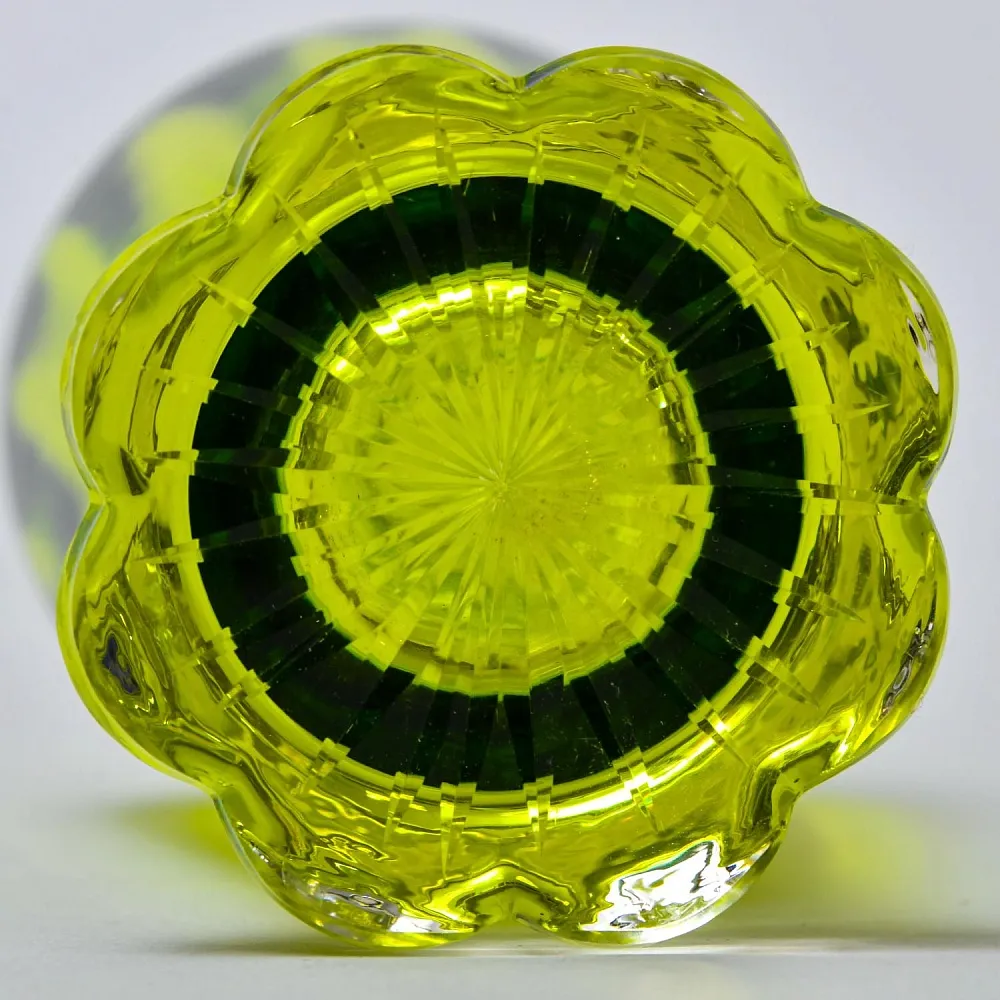 Антикварный Набор Хрустальный Графин и  6 -ть Бокалов для Вина, Val Saint Lambert, Бельгия 30 -е годы ХХ века. 