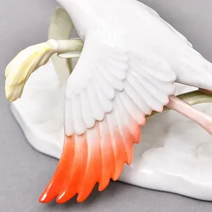 Редкая! Коллекционная статуэтка «Птицы. Два Фламинго в полете», Фарфор ROSENTHAL Германия, 1974 - 1982 годы. 