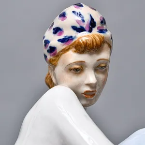 Большая Коллекционная Фарфоровая статуэтка «Бездельники», Россия ДФЗ Дулево. 