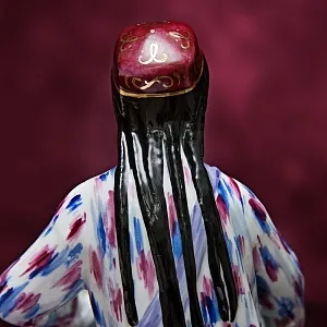 Редкость! Авторская Фарфоровая статуэтка «Узбечка с хлопком», ЛФЗ СССР 1955 год. 