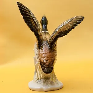 Птица - Фарфоровая статуэтка «Утка - Селезень» Н -18 см., Карл Энс / Karl Ens,  Германия, 50-е годы ХХ века.