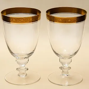 Пара Больших Хрустальных Бокалов для Пива «Marlowe», Theresienthal Германия, 50 -е гг.