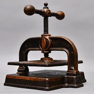 Редкость! Антикварный Чугунный Ручной Механический Книжный Пресс, Германия вторая половина ХIХ века.