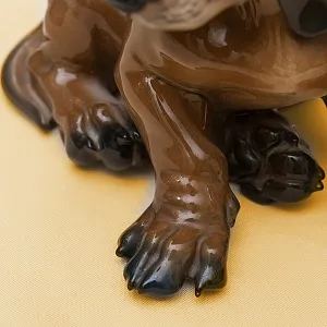 Редкая Фарфоровая Статуэтка Собака «ТАКСА» Н -16 см., ROSENTHAL,  Германия, 70-е годы ХХ века.