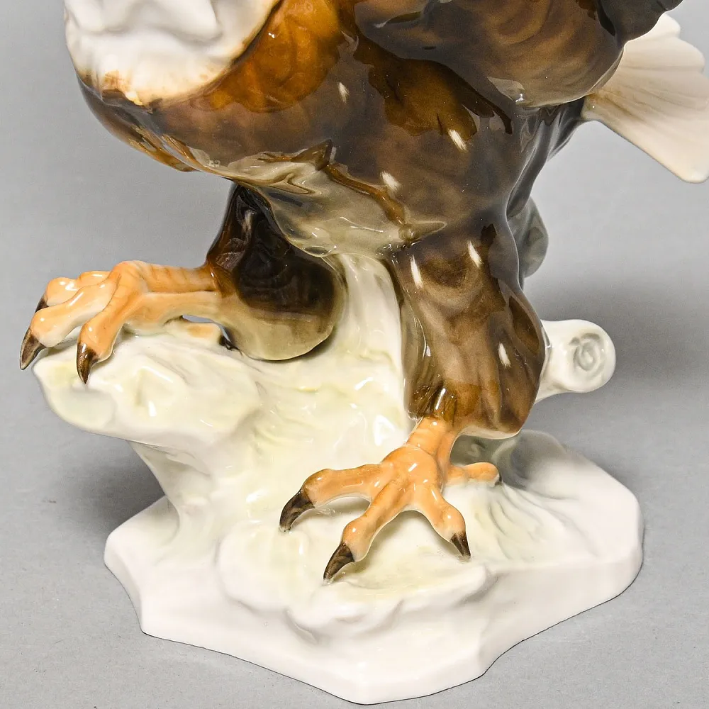 Птица - Фарфоровая статуэтка «Орел. Белоголовый орлан», Hutschenreuther Германия, 1970 год.