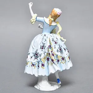 Коллекционная Фарфоровая статуэтка «Танцующая девушка», ROSENTHAL Германия, 1974 - 1982 годы. 