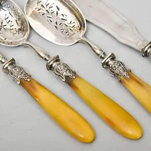 Винтажный Набор для Закусок - 4 предмета, Франция - первая половина ХХ века.