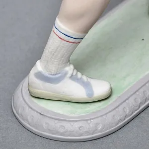 Парные Фарфоровые статуэтки «Теннисистка и Теннисист», Lladro Испания, 1982 - 1987 годы. 