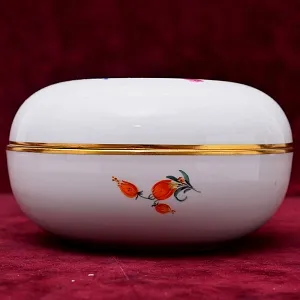 Большая Фарфоровая Шкатулка - Бонбоньерка «ЦВЕТЫ», MEISSEN / МЕЙСЕН Германия.