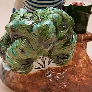 Большая Фаянсовая Статуэтка «Юный Рыбак», Конаковский Фаянс, Россия.