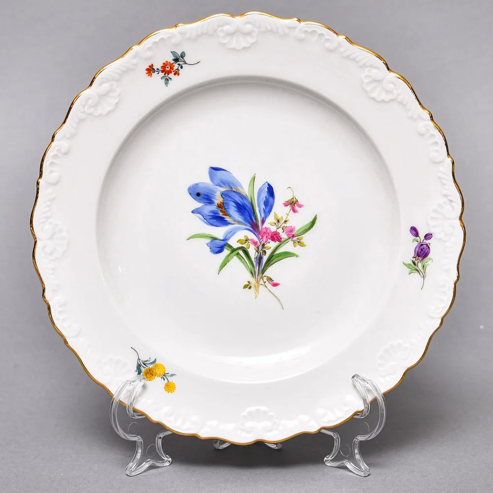 Чайный набор «Мейсенский букет» на 6 персон, Фарфор MEISSEN Германия, 1924 - 1934 годы. 