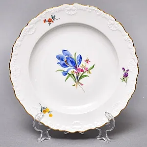 Чайный набор «Мейсенский букет» на 6 персон, Фарфор MEISSEN Германия, 1924 - 1934 годы. 