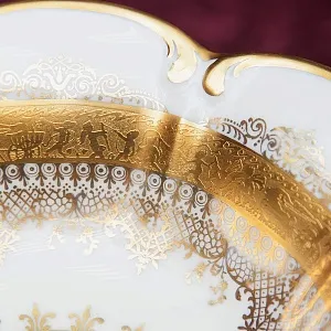 Роскошное Авторское Блюдо - Конфетница «Дама с Кавалером» DW PORZELLAN-MANUFAKTUR.