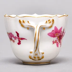 Коллекционная Кофейная пара «Розовый Дракон», MEISSEN Германия, первая половина ХХ века. 