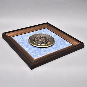 Настенное Панно - Картина - Барельеф «Хоккей с шайбой - Чемпионат Мира» СССР, Москва -1973 год.