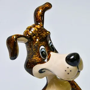 Авторская Коллекционная Фарфоровая Статуэтка «Пес Шарик», Россия.