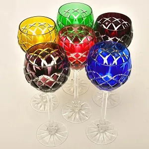 Хрустальные Бокалы для вина, Коллекция «ATLANTIC», Katharinen Hutte Германия -60 гг.