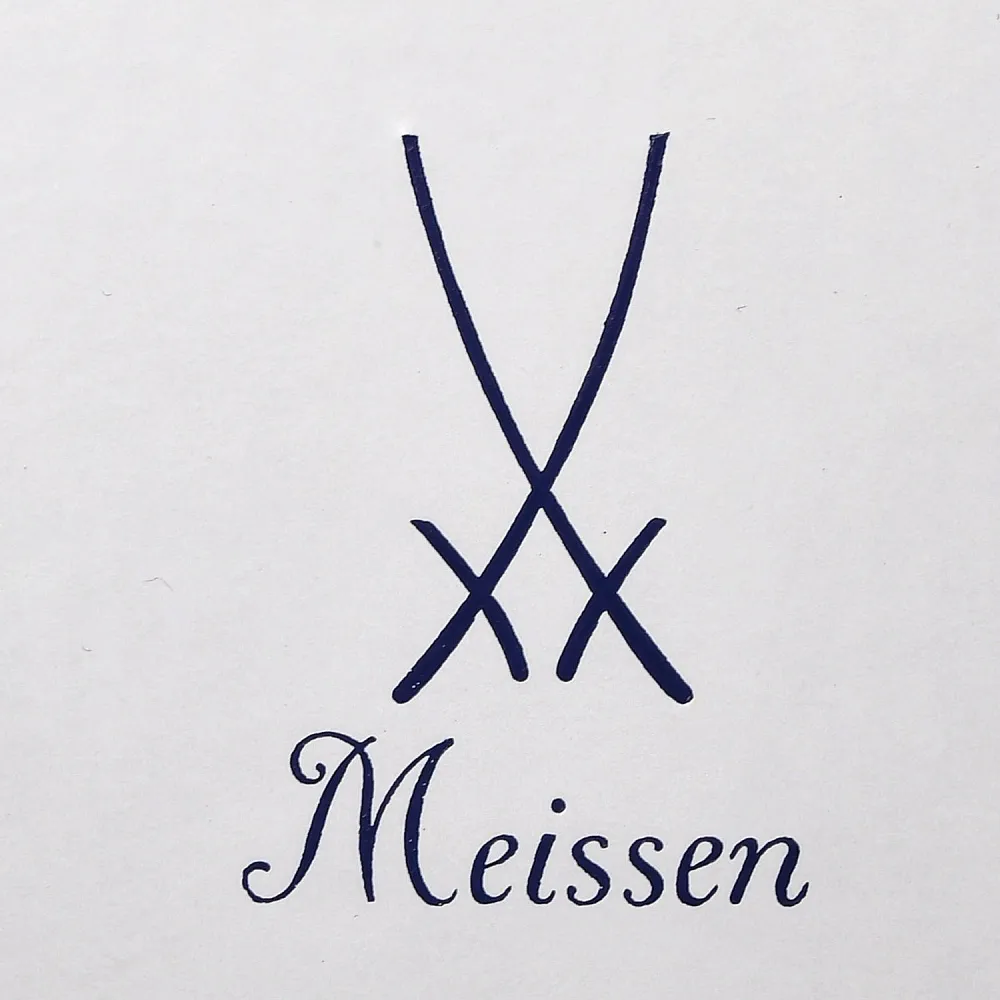 Классическая Фарфоровая Кофейная пара «Роза Мейсена», MEISSEN Германия, первая половина ХХ века. 