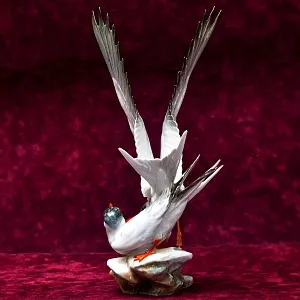 Редкость! Фарфоровая Статуэтка «Птицы - Чайки - Две крачки», Hutschenreuther Германия - 1955 год.