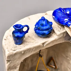 Коллекционная Фарфоровая статуэтка «Семья у домашнего очага», Ackermann & Fritze Германия.