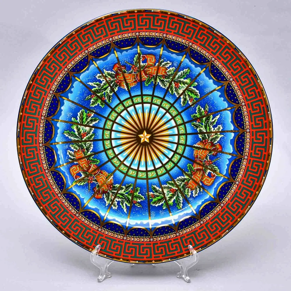 Коллекционная Тарелка - Блюдо «ТИХАЯ НОЧЬ» Фарфор, VERSACE, Rosenthal Германия -1999 год.