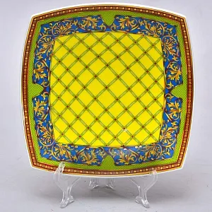 Фарфоровая Тарелка - Мелочёвница - Визитница VERSACE из серии «Русская мечта», Rosenthal Германия.