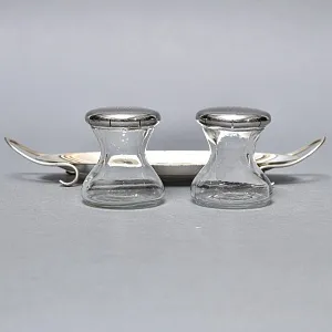 Сервировочный Набор для Специй из 2-х предметов на подставке, Англия, середина ХХ века.