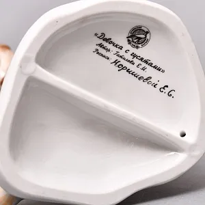 Коллекционная Фарфоровая статуэтка «Девочка с гусятами», Россия ДФЗ - Дулево. 