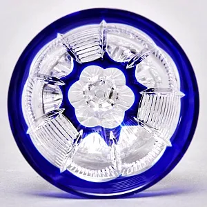 РЕДКОСТЬ! Бокал для вина «Oskar» Цветной Хрусталь, JOSEPHINENHUTTE, Германия, 40 гг.