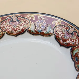 Декоративная Ваза - Шкатулка «Райская Птица» в технике Мориаж Фарфор Китай, Сацума SATSUMA - 60 гг.