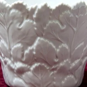 Фарфоровая Ваза - Кашпо «ДУБОВЫЕ ЛИСТЬЯ», FURSTENBERG, Германия, 70 -е годы ХХ века.