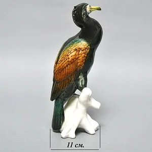 Редкость!  Птица - Большая Фарфоровая статуэтка «Баклан» Карл Энс / Karl Ens, Германия -50 гг.