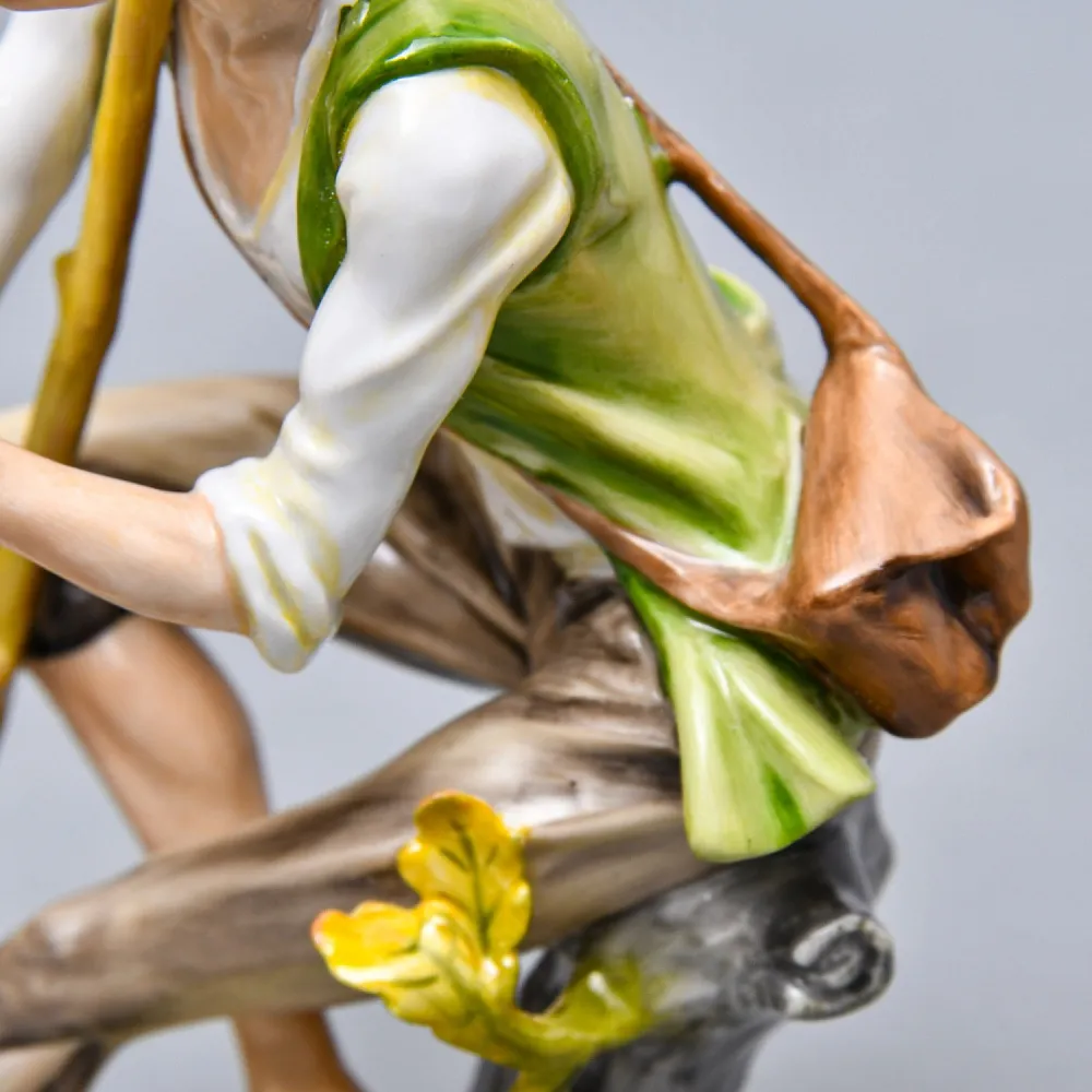 Редкая! Коллекционная Фарфоровая статуэтка «Пастушок с дудочкой» KAISER Porzellan Германия -1967 год.