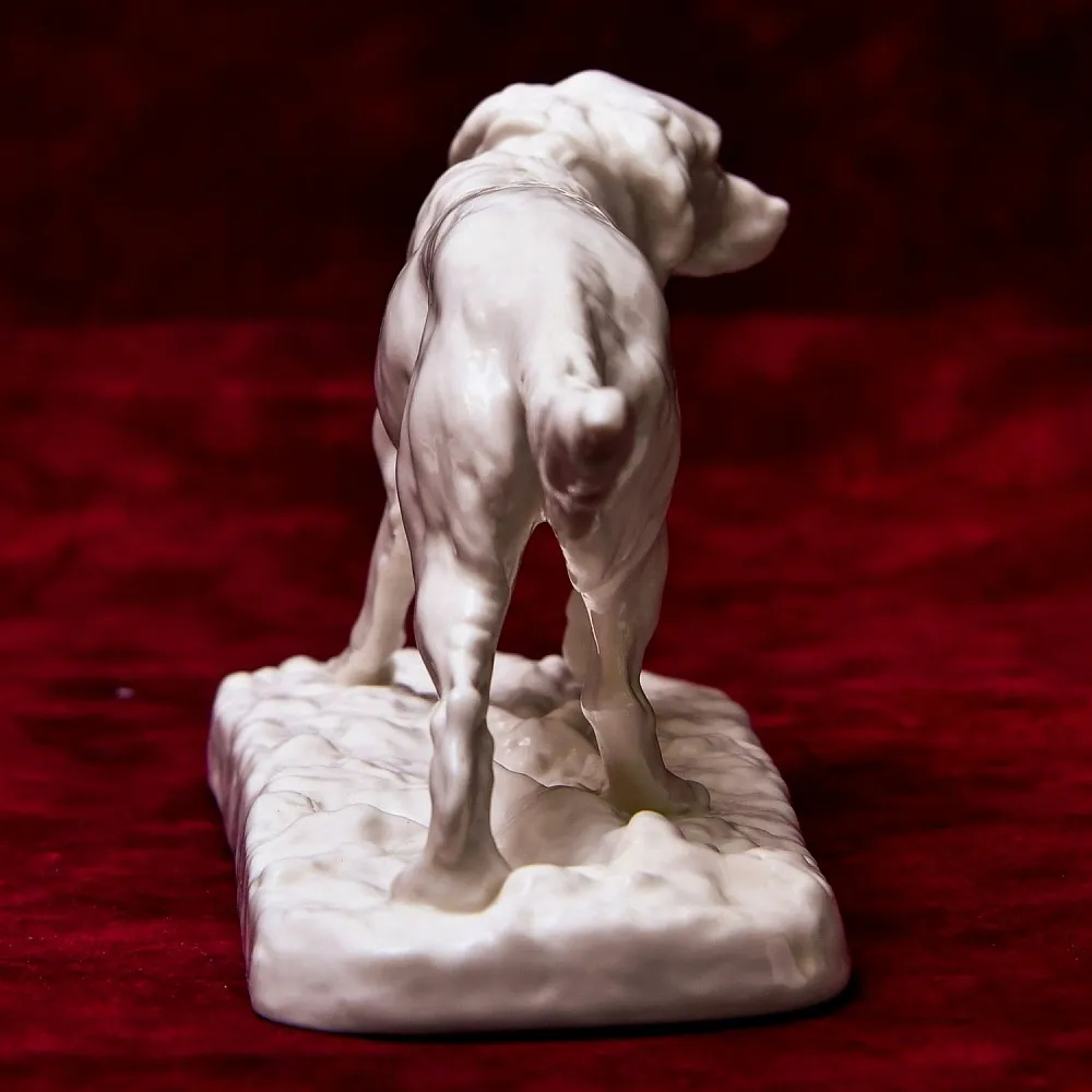 Антикварная Фарфоровая Статуэтка «Охотничья Собака - Сеттер», Nymphenburg, Германия первая половина ХХ века.