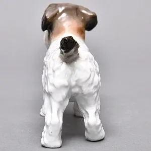 Коллекционная  Фарфоровая статуэтка «Собака. Фокстерьер», Karl Ens Германия, первая половина ХХ века.