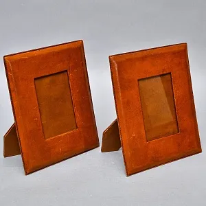 Редкость! Эксклюзивный Кабинетный Настольный Набор Четыре Предмета «БЮРО», Кожа Flamant, Бельгия.