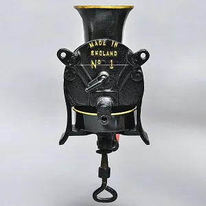 Старинная Чугунная Ручная Механическая Мельница - Кофемолка, Англия начало ХХ века.