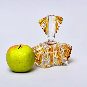 Коллекционная Шкатулка из Цветного Хрусталя, Германия 60 -е годы ХХ века.