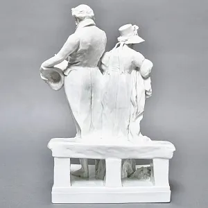 Антикварная Фарфоровая статуэтка «Дама с кавалером. Размолвка», ROSENTHAL Германия - 1926 год. 