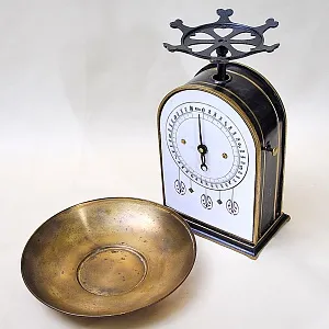 Редкость! Антикварные Механические Кухонные Весы, Металл/Фарфор, Rolf Matthaus, Германия -1908 год.