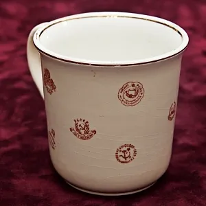 Редкость! Юбилейная Агитационная Фаянсовая Кружка «150 лет ЗиК Конаково», СССР -1959 год. 