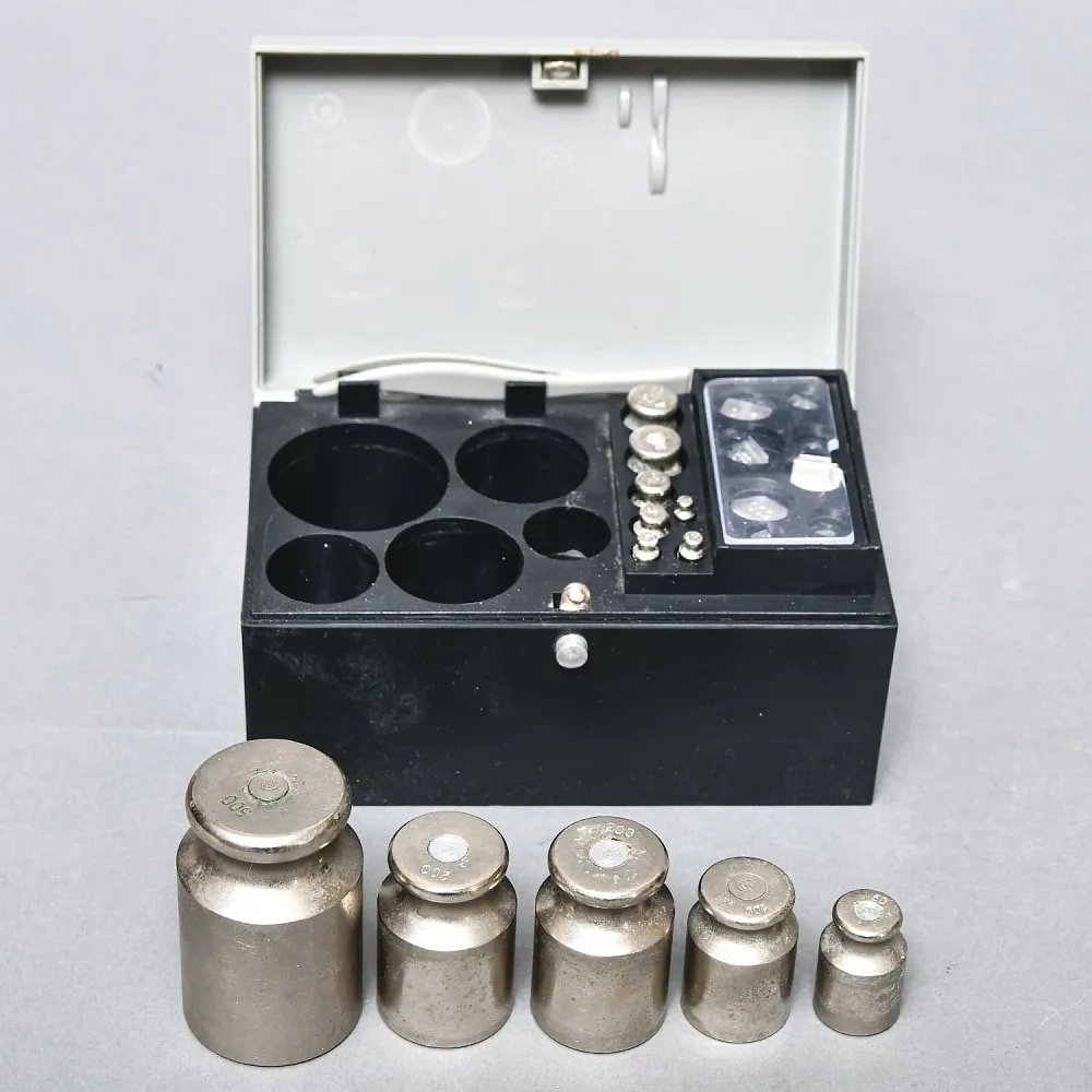 Винтажный Набор Гирь и Разновесов для Весов, Аптек и Химкабинетов, НМИЗ СССР -1983 г.