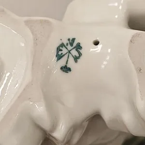 Птица - Фарфоровая статуэтка «Зелёный дятел», Карл Энс / Karl Ens, Германия, 30-е годы ХХ века.