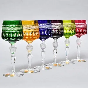 Набор Хрустальных Бокалов для вина серия «BRISTOL», NACHTMANN Германия, 70 -е годы ХХ века. 