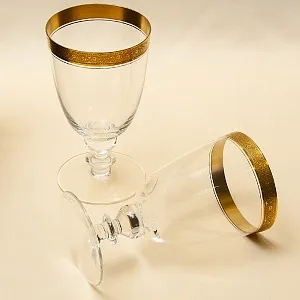 Пара Больших Хрустальных Бокалов для Пива «Marlowe», Theresienthal Германия, 50 -е гг.