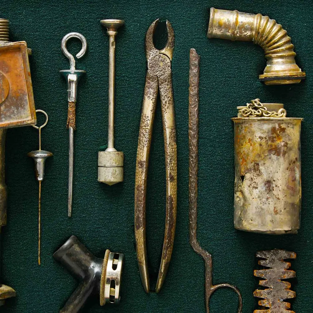 Коллекционное Настенное Панно - Картина «Медицинские Приборы», СССР -40гг. ХХ века.